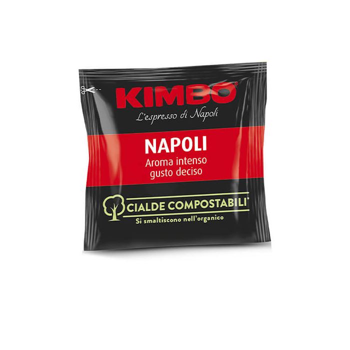 100 Cialde Compostabili Kimbo Caffè Miscela Napoli Espresso