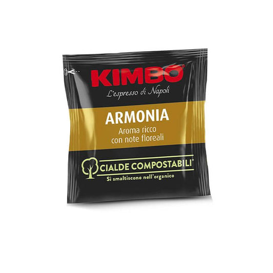 100 Cialde Compostabili Kimbo Caffè Miscela Armonia