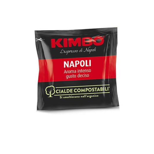 100 Cialde Compostabili Kimbo Caffè Miscela Napoli Espresso