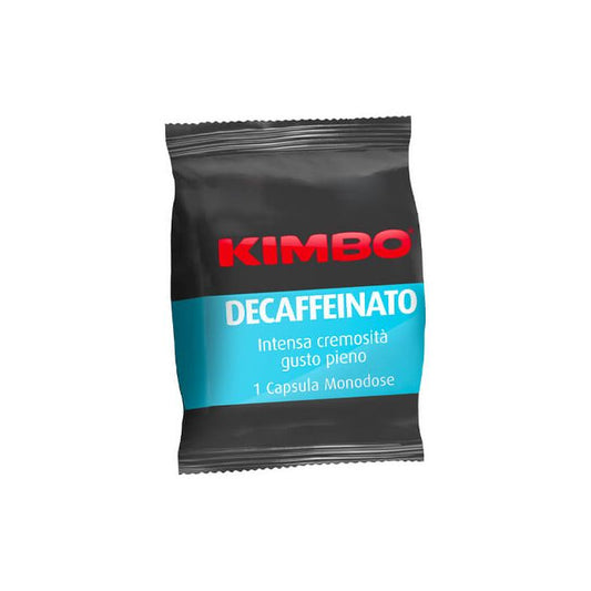 100 Capsule Kimbo Caffè Adesso Decaffeinato Compatibili Espresso Point