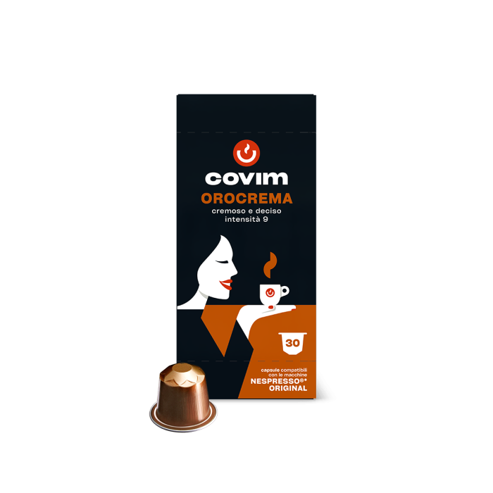 120 capsule in alluminio Covim Pressò Orocrema compatibili Nespresso
