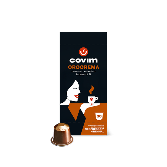 120 capsule in alluminio Covim Pressò Orocrema compatibili Nespresso
